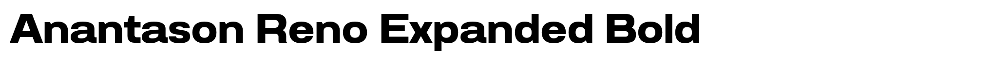 Anantason Reno Expanded Bold image